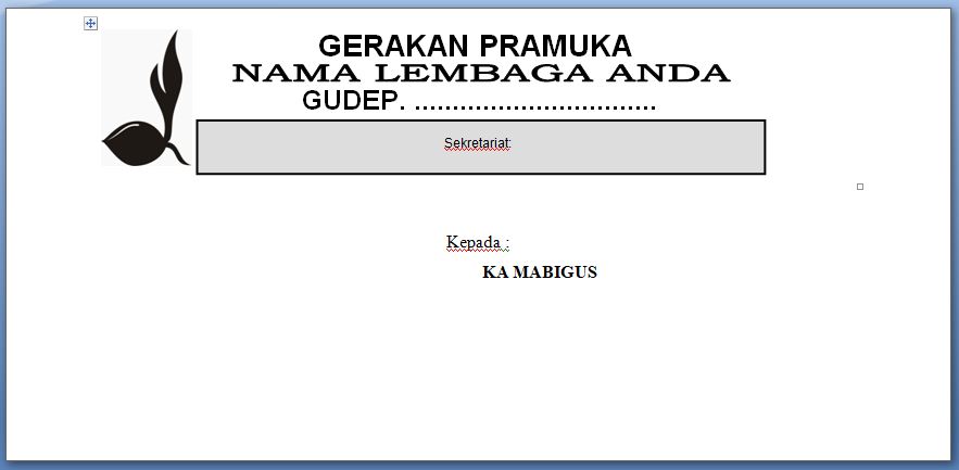 Detail Template Amplop Surat Nomer 26