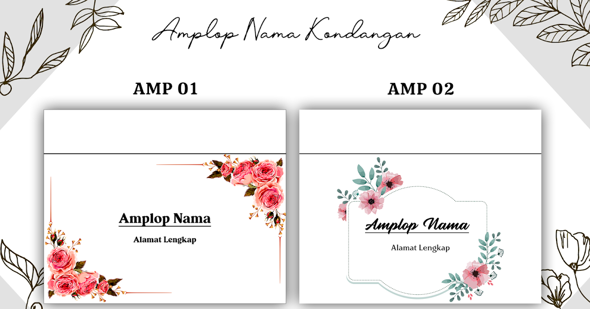 Detail Template Amplop Surat Nomer 34