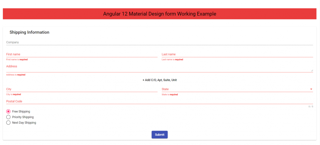 Detail Template Angular Material Design Nomer 26