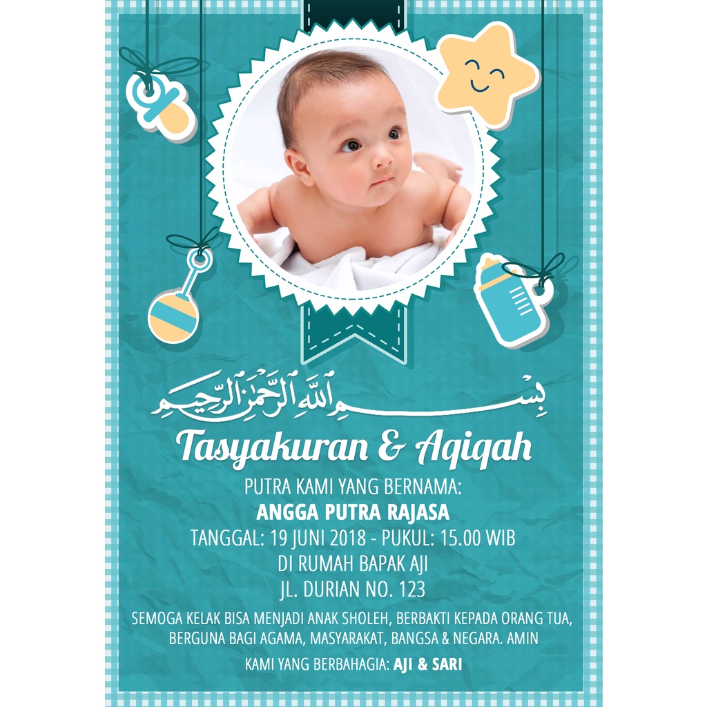 Detail Template Aqiqah Cdr Nomer 17