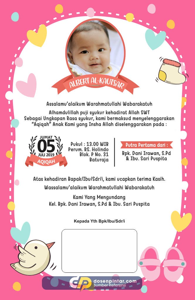 Detail Template Aqiqah Cdr Nomer 24