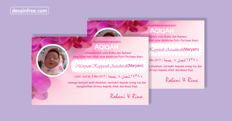 Detail Template Aqiqah Cdr Nomer 44