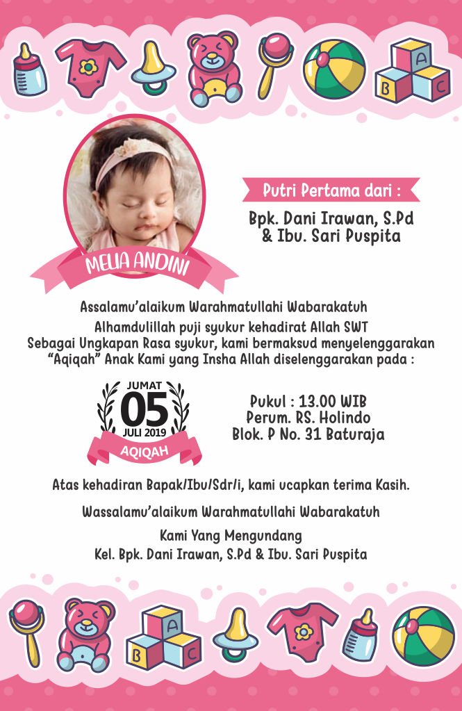 Detail Template Aqiqah Cdr Nomer 50