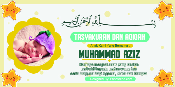 Detail Template Aqiqah Cdr Nomer 52