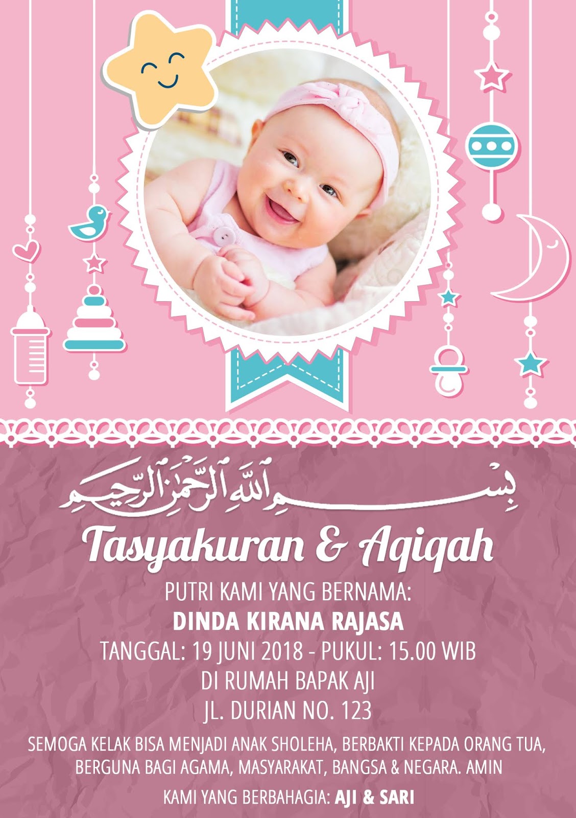 Detail Template Aqiqah Psd Nomer 11