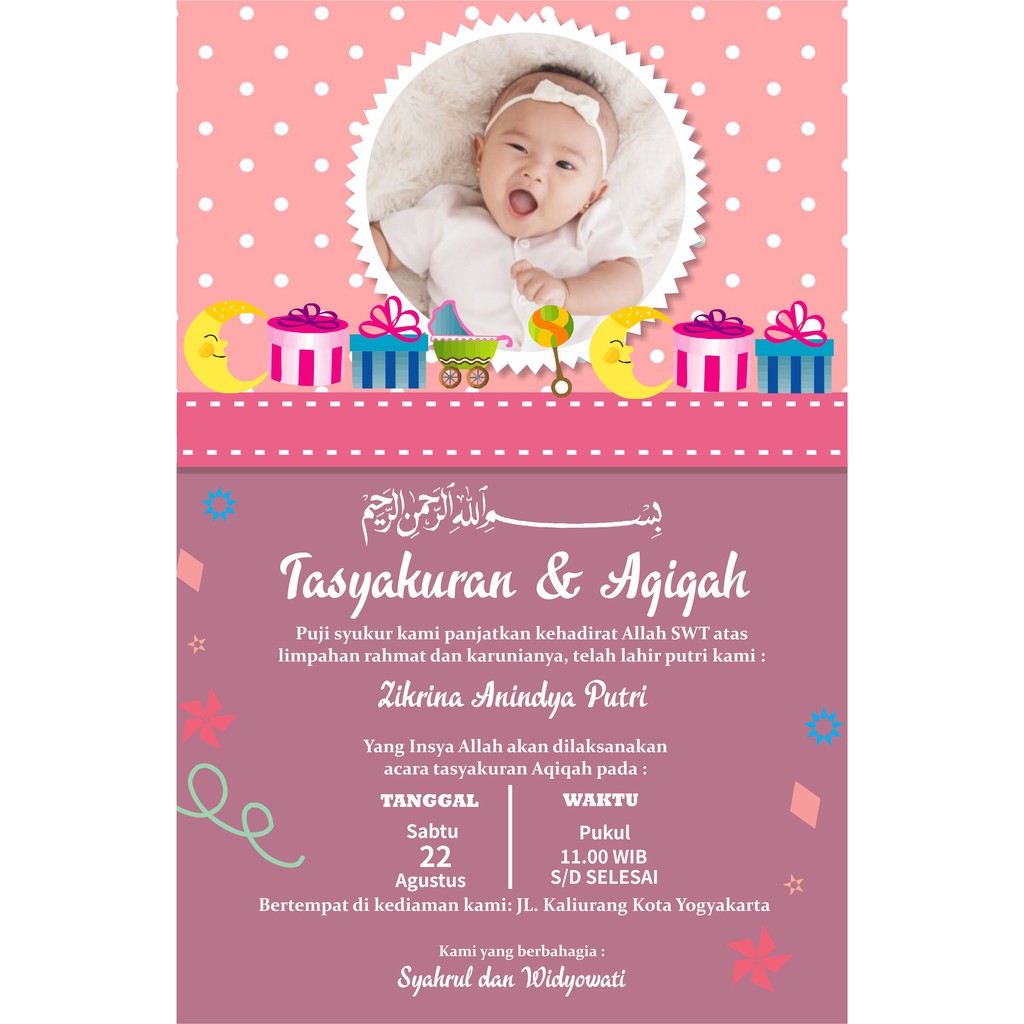 Detail Template Aqiqah Psd Nomer 29