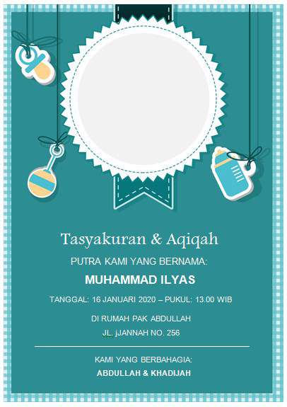 Detail Template Aqiqah Psd Nomer 35