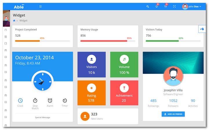 Detail Template Backend Bootstrap 4 Nomer 17