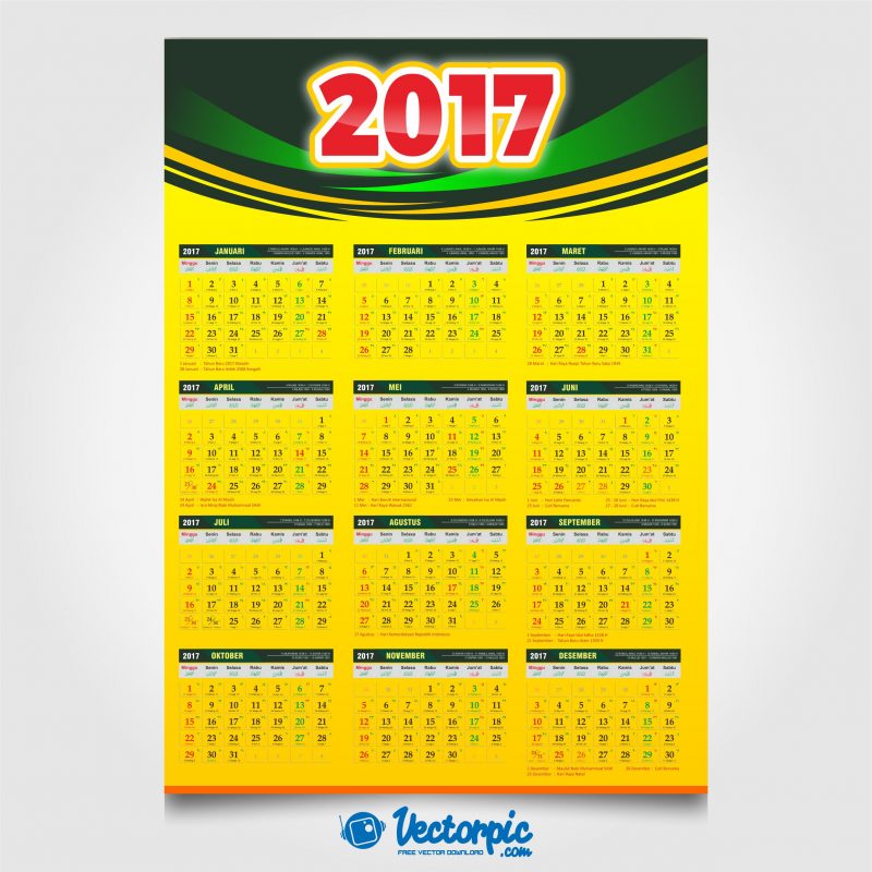 Detail Template Background Kalender Nomer 4