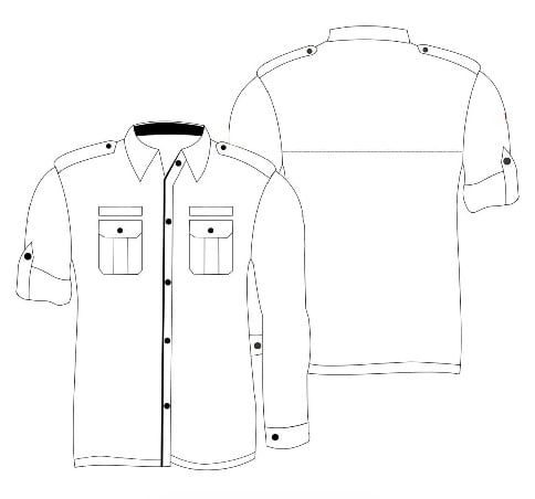 Detail Template Baju Kemeja Photoshop Nomer 18