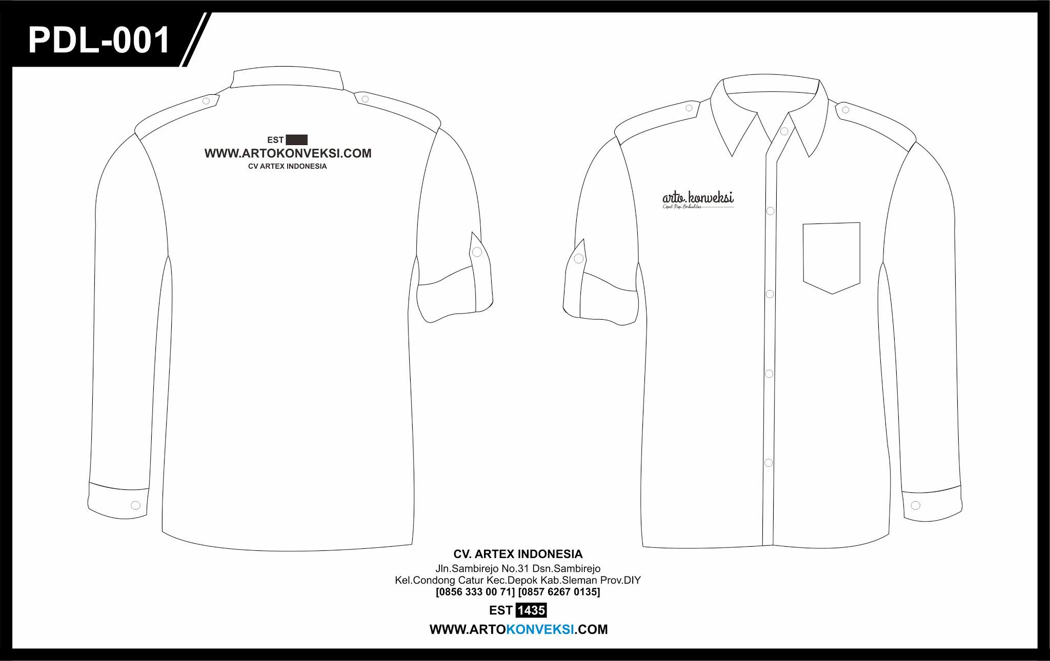 Detail Template Baju Kemeja Photoshop Nomer 23