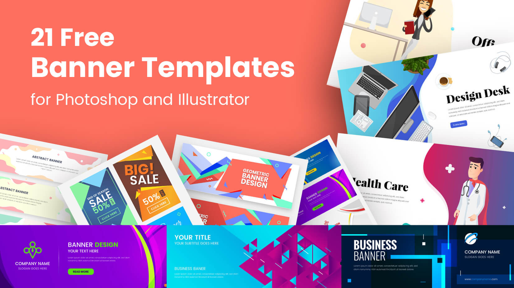 Template Banner Ai Free Download - KibrisPDR