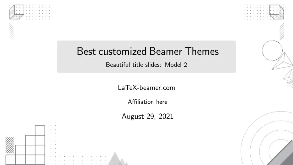 Detail Template Beamer Latex Presentation Nomer 3