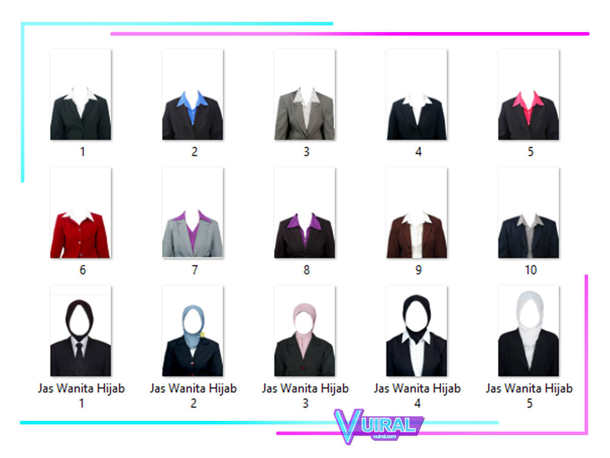 Detail Template Blazer Wanita Nomer 33