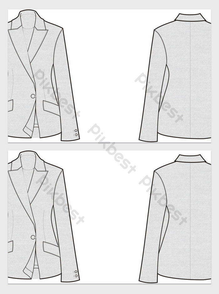 Detail Template Blazer Wanita Png Nomer 38