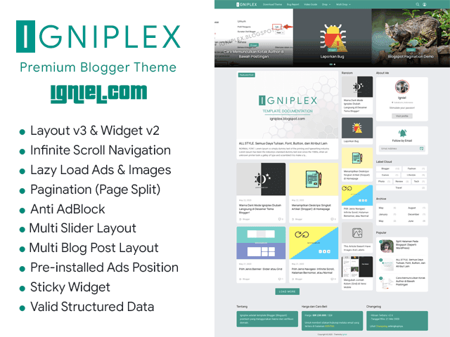 Detail Template Blog Tanpa Gambar Template Blog No Thumbnail Nomer 11