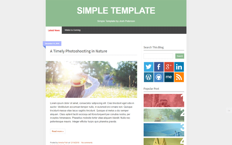 Detail Template Blog Tanpa Gambar Template Blog Very Simple Responsive Nomer 3