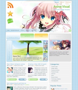 Detail Template Blogger Anime Nomer 36