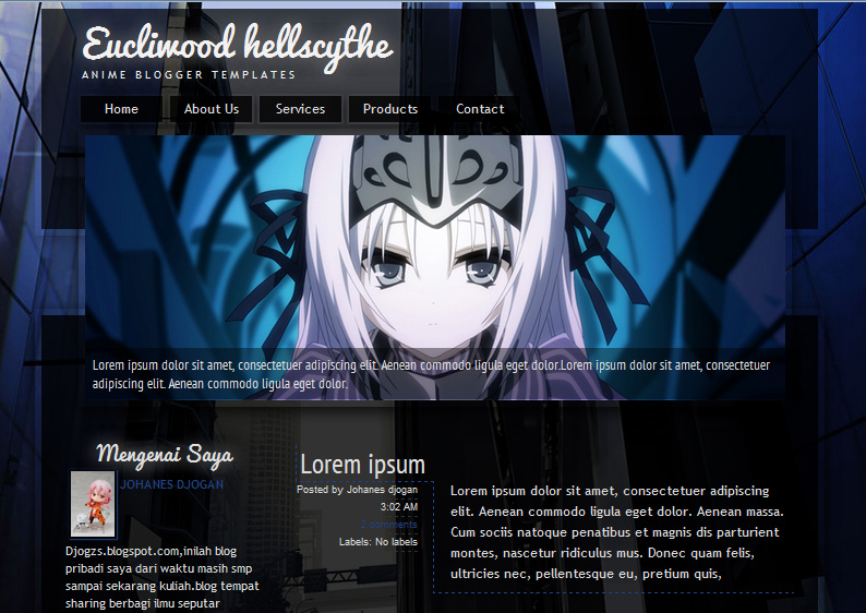 Detail Template Blogger Anime Nomer 8