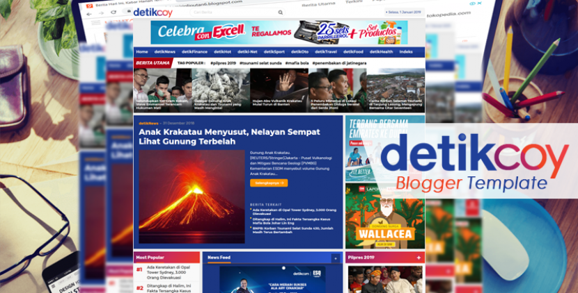 Detail Template Blogger Mirip Kompas Nomer 13