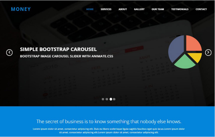 Detail Template Bootstrap 2020 Nomer 13