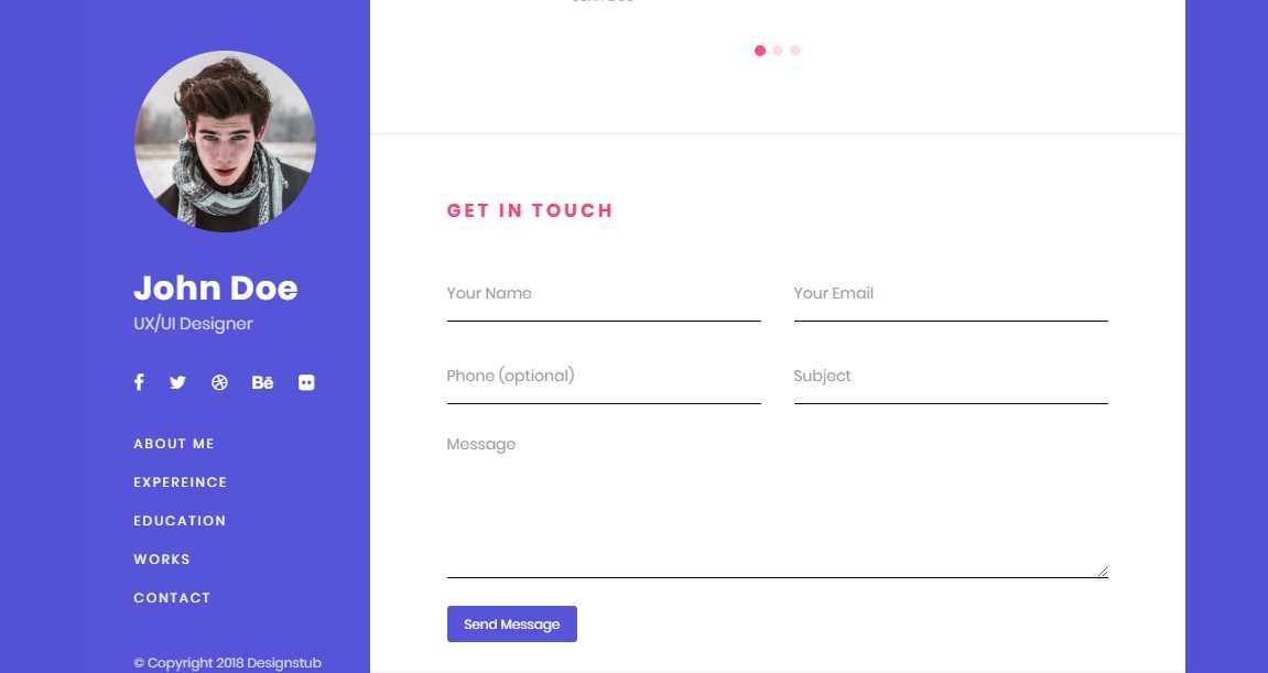 Detail Template Bootstrap Cv Nomer 10