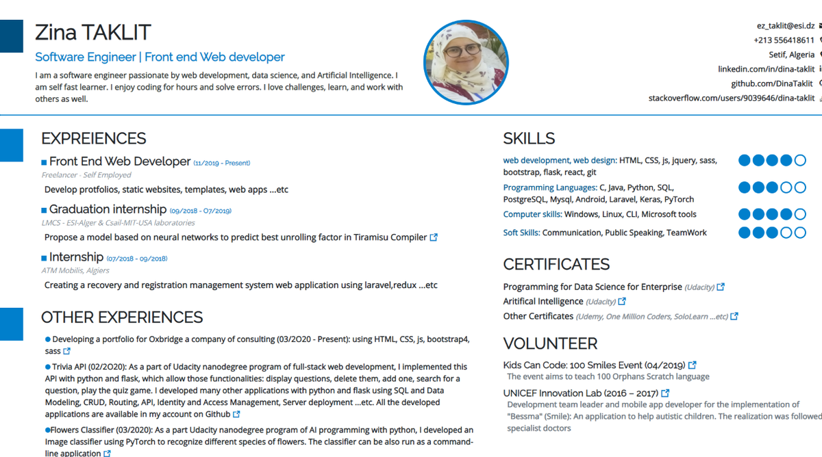 Detail Template Bootstrap Cv Nomer 37