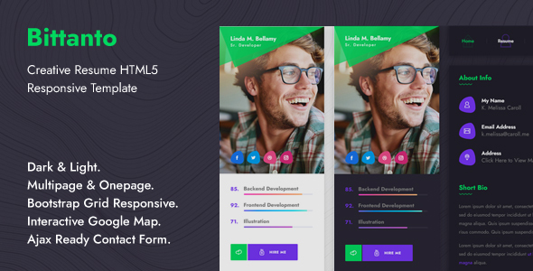 Detail Template Bootstrap Cv Nomer 52