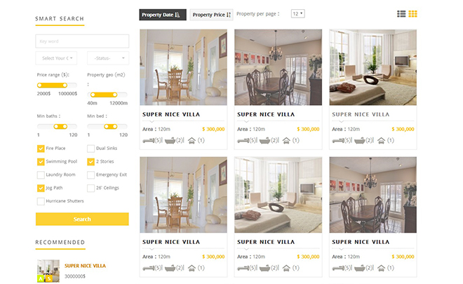 Detail Template Bootstrap Real Estate Nomer 11