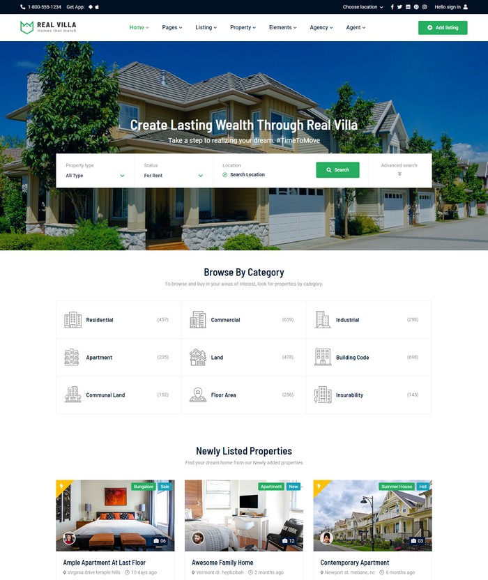 Detail Template Bootstrap Real Estate Nomer 34