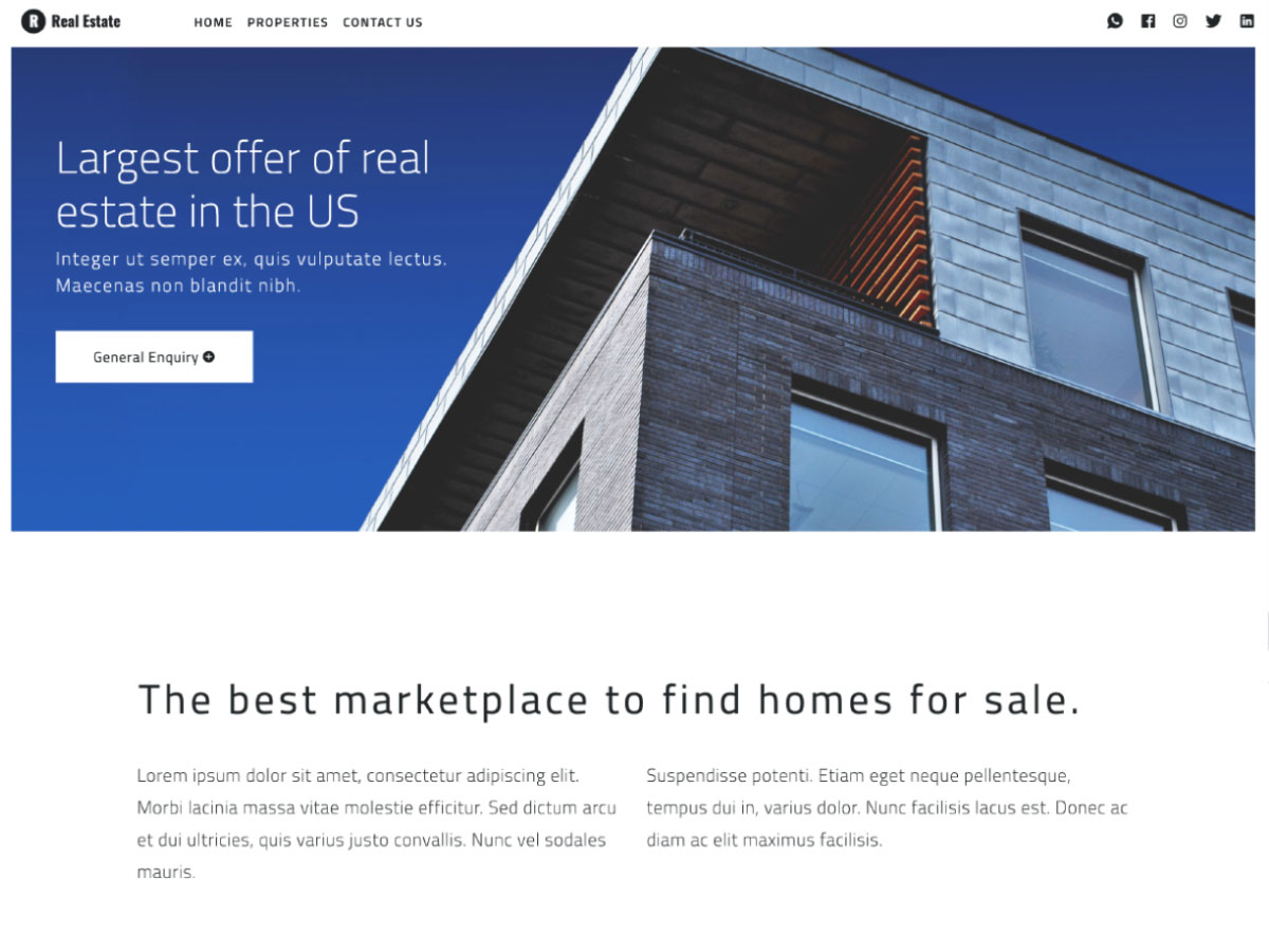 Detail Template Bootstrap Real Estate Nomer 43