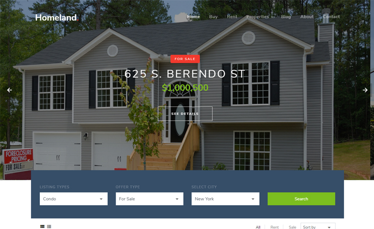 Detail Template Bootstrap Real Estate Nomer 47