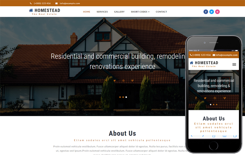 Detail Template Bootstrap Real Estate Nomer 54