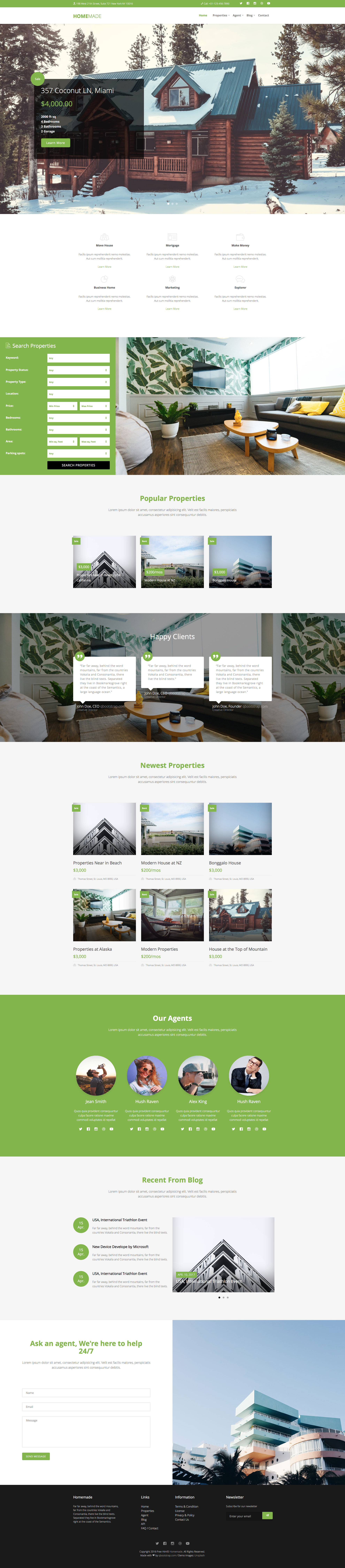 Detail Template Bootstrap Real Estate Nomer 55