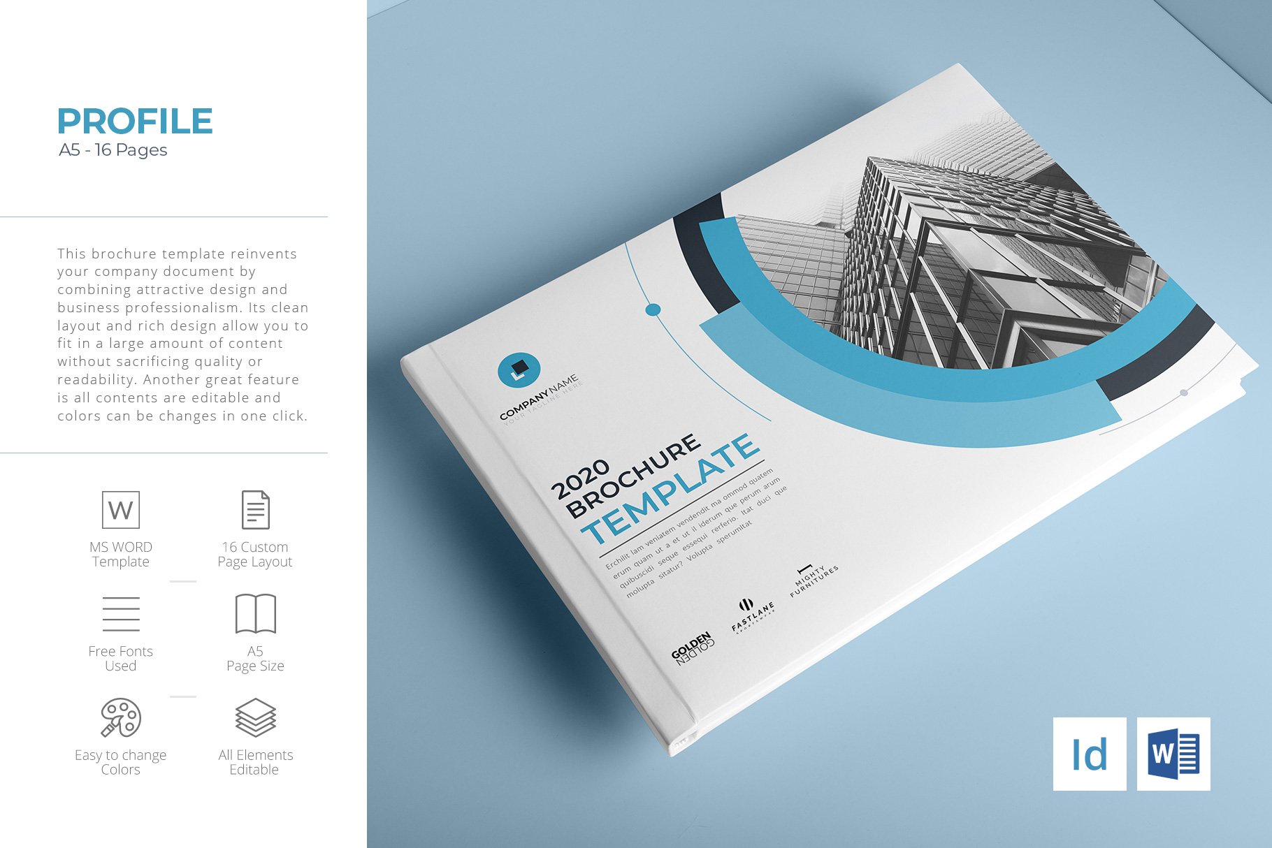 Detail Template Brochure A5 Nomer 12