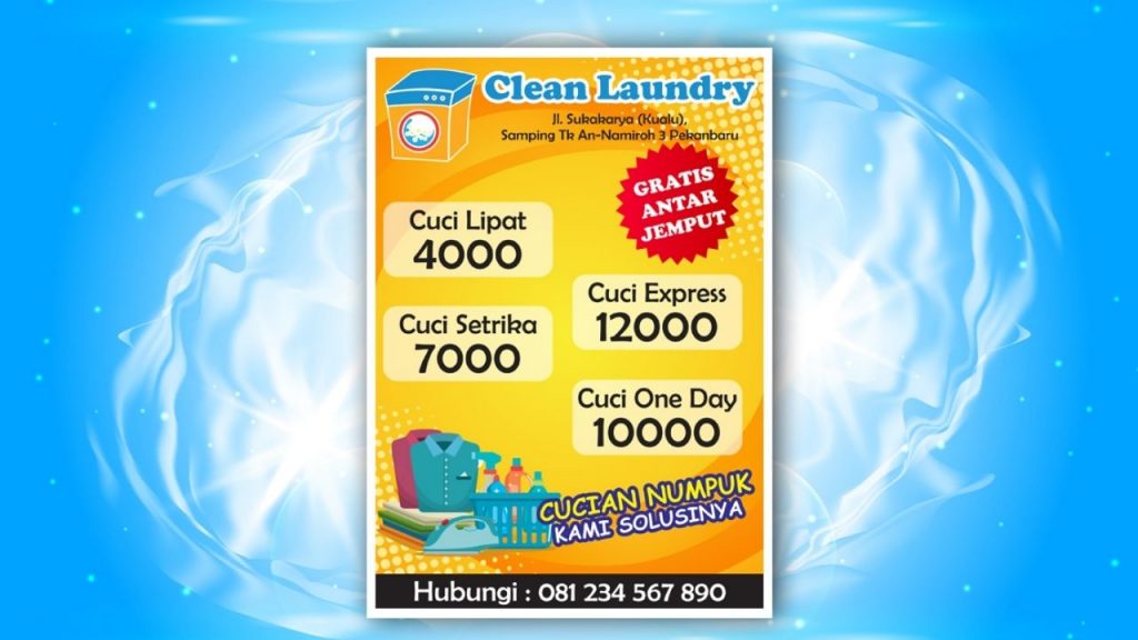 Detail Template Brosur Laundry Nomer 42