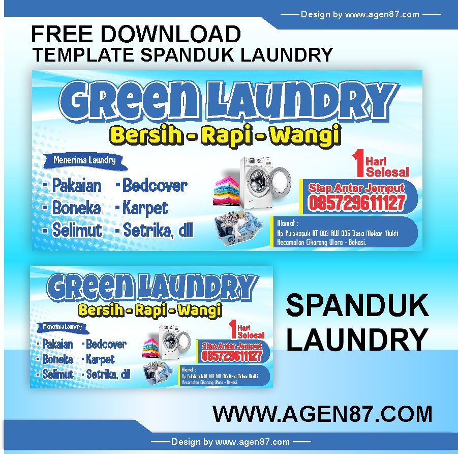 Detail Template Brosur Laundry Nomer 49