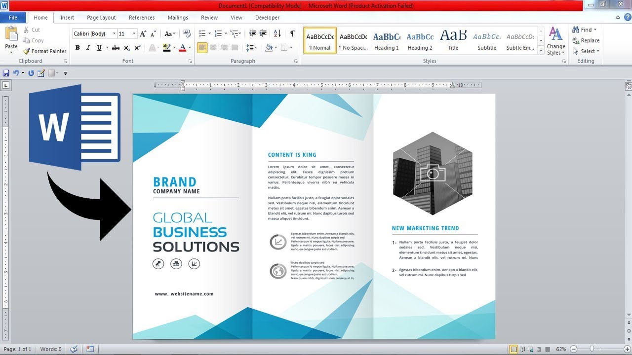 Detail Template Brosur Word Nomer 8