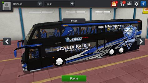 Detail Template Bus Simulator Persib Nomer 29