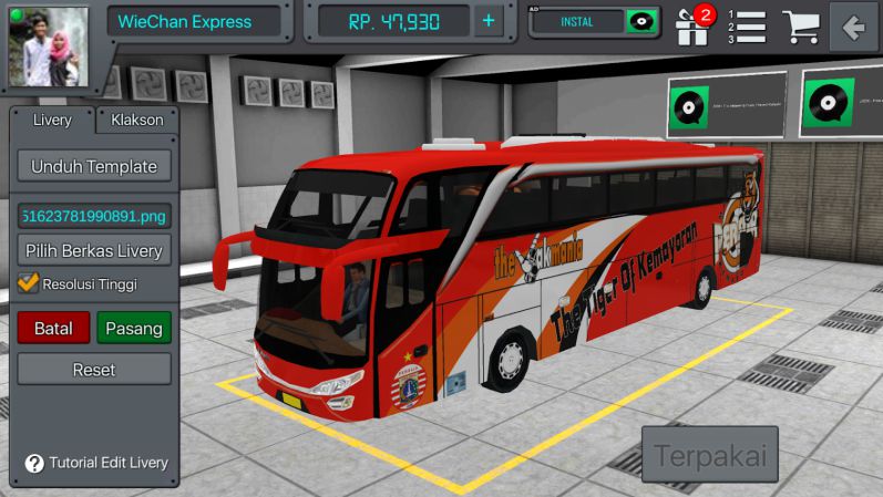 Detail Template Bus Simulator Persija Nomer 38