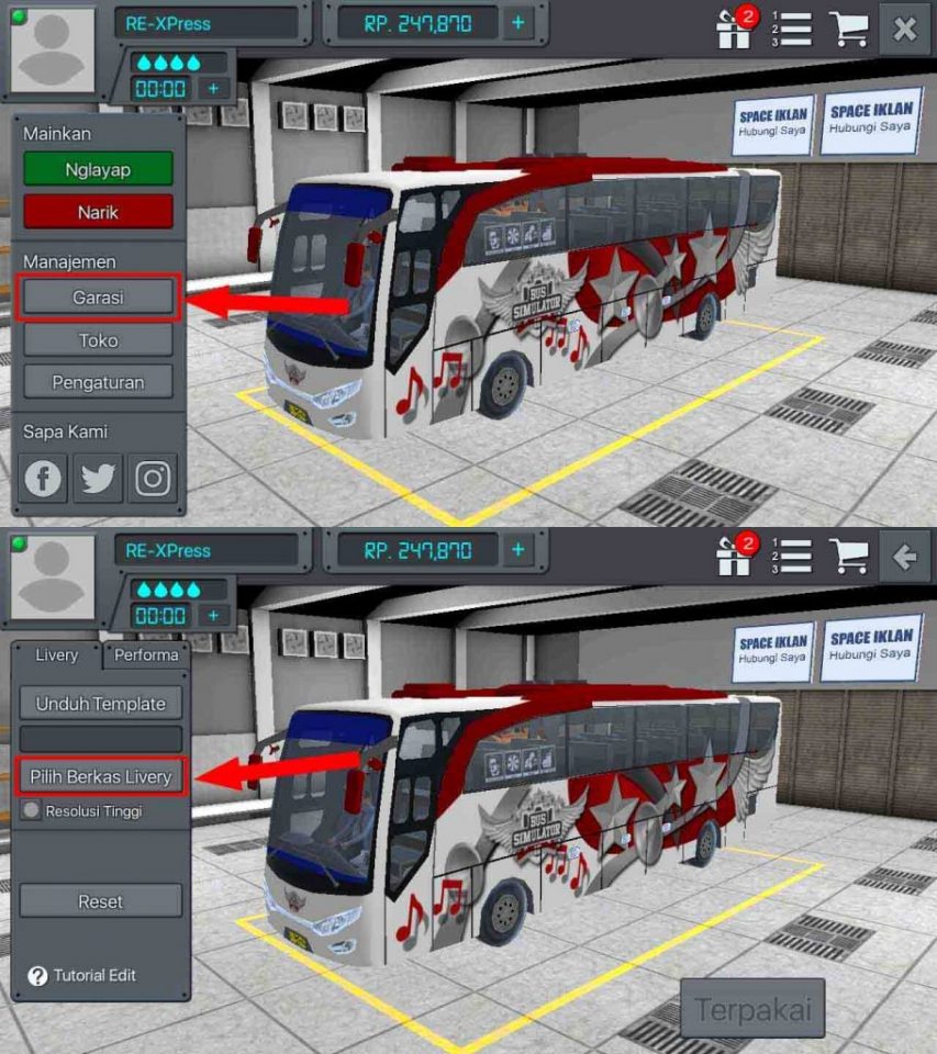 Detail Template Bus Simulator Persija Nomer 45