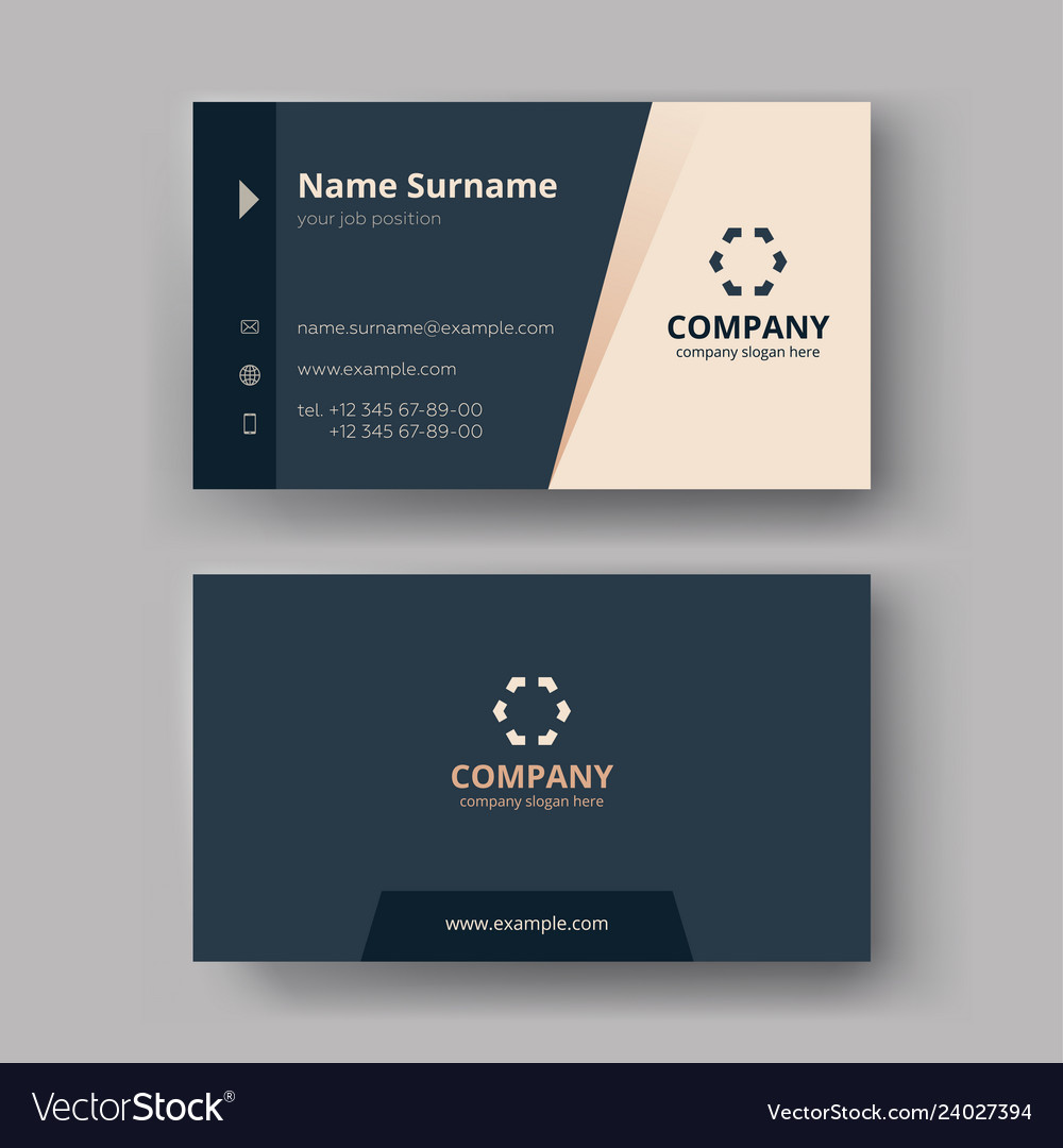 Detail Template Business Card Vector Nomer 2