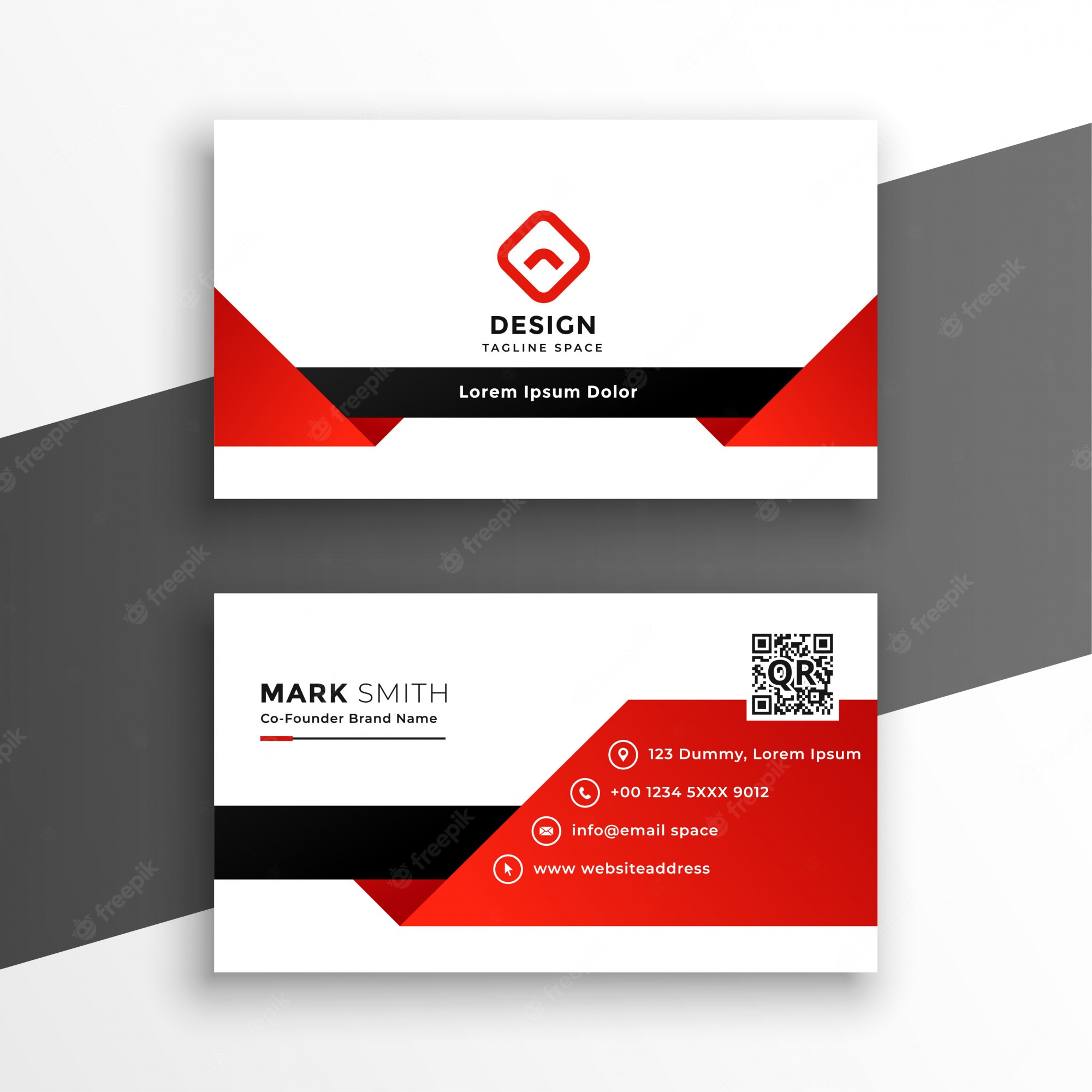 Detail Template Business Card Vector Nomer 11