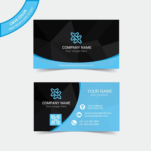 Detail Template Business Card Vector Nomer 20