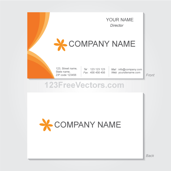 Detail Template Business Card Vector Nomer 26