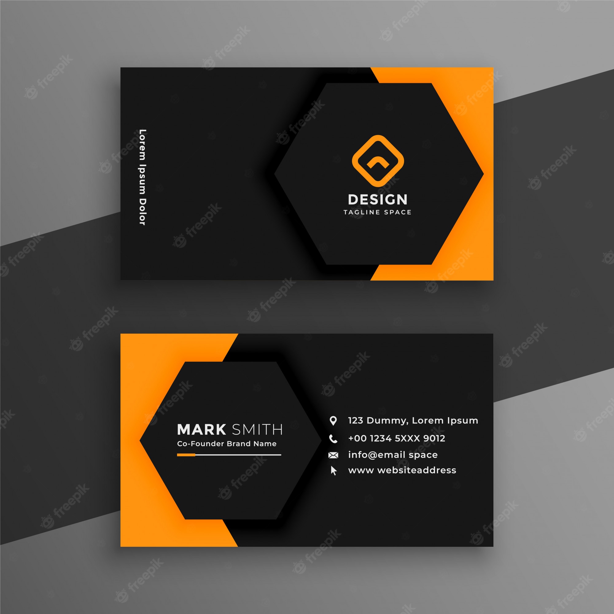Detail Template Business Card Vector Nomer 4