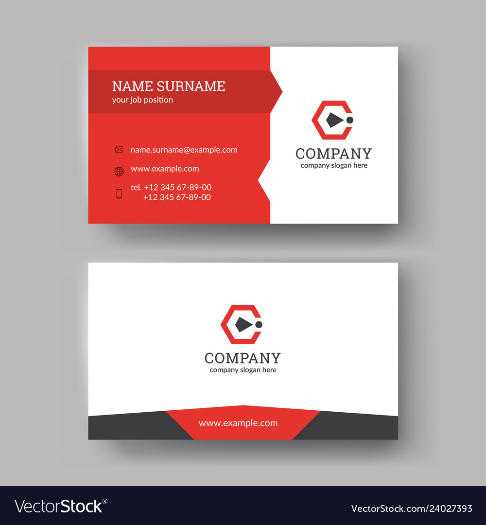 Detail Template Business Card Vector Nomer 42