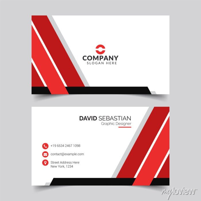 Detail Template Business Card Vector Nomer 49