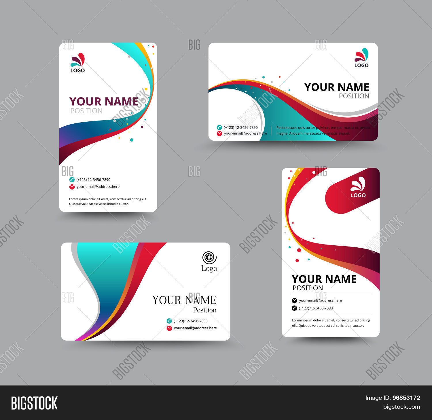 Detail Template Business Card Vector Nomer 51