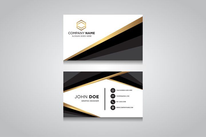 Detail Template Business Card Vector Nomer 8